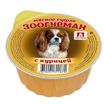 картинка Консервы для собак ЗООГУРМАН Мясное суфле,100 гр.  от магазина ЗооПланета+