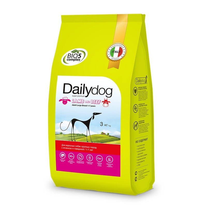 картинка Dailydog Casual line ADULT ALL BREED Beef and Chicken 3кг - корм для взрослых собак всех пород с говядиной и курицей от магазина ЗооПланета+
